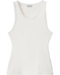 Burberry - Ekd-Patch Ribbed-Knit Sleeveless Tank Top - Lyst
