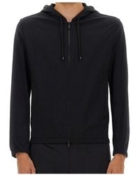 BOSS - Boss Zip-Up Drawstring Hooded Jacket - Lyst