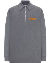 Bottega Veneta - Melange Cotton Jersey Polo - Lyst