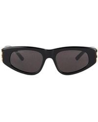 Balenciaga - Eyewear Rectangular Logo-Detail Sunglasses - Lyst