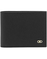 Ferragamo - Gancini Bi-Fold Leather Wallet - Lyst