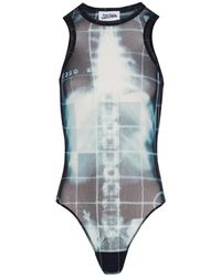 Jean Paul Gaultier - X-Ray Print Bodysuit Top - Lyst