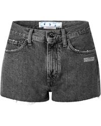 Off-White c/o Virgil Abloh - Acidwash Denim Shorts - Lyst