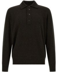 ZEGNA - Wool And Cashmere Polo Shirt - Lyst
