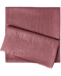 Brunello Cucinelli - Shimmer Fringed Scarf - Lyst