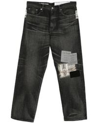 Yohji Yamamoto - X Neighborhood Distressed Denim Jeans - Lyst