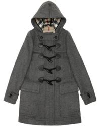 Burberry - Long-Sleeved Hooded Coat - Lyst