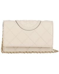 Tory Burch - Fleming Foldover Wallet On Chain - Lyst