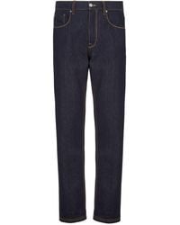 Fendi - Straight-Leg Long Jeans - Lyst