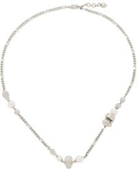McQueen - Skull Embellished Necklace - Lyst