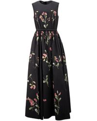 Giambattista Valli - Carnation Long Sleeveless Poplin Dress - Lyst