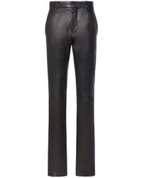 Ann Demeulemeester - Shania Midrise Leather Skinny Pants - Lyst