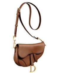 Dior - Mini Soft Saddle Bag With Strap - Lyst