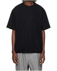 WOOYOUNGMI - Crew Neck Logo T-Shirt - Lyst
