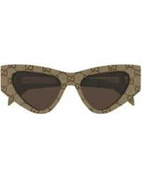 Gucci - Eyewear Cat-Eye Frame Sunglasses - Lyst
