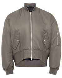 JW Anderson - Jw Anderson Curved-Hem Zipped Bomber Jacket - Lyst