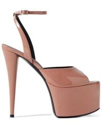 Giuseppe Zanotti - Faux Patent-Leather Platform Sandals - Lyst