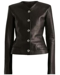 KHAITE - Nara Leather Jacket - Lyst