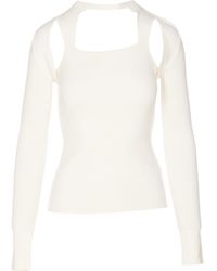 Dondup - Cut-Out Knitted Top - Lyst