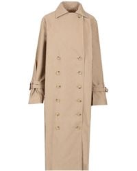 TOTEME - Totême Double-Breasted Long Sleeved Trench Coat - Lyst