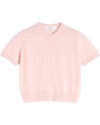 Maison Kitsuné - Maison Kitsuné Baby Fox Patch Short Sleeved Cardigan - Lyst