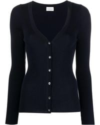 P.A.R.O.S.H. - Long-Sleeved Rib Cardigan - Lyst