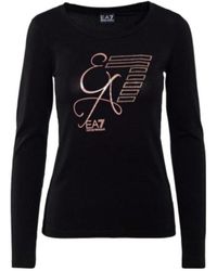 Emporio Armani - Logo Long-Sleeved T-Shirt - Lyst