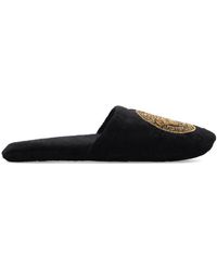 Versace - Medusa Head Embellished Slippers - Lyst