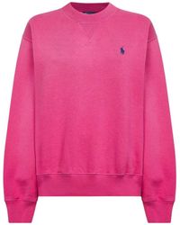 Polo Ralph Lauren - Logo Embroidered Crewneck Sweatshirt - Lyst