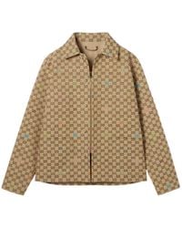 Gucci - Gg Monogrammed Zip-Up Jacket - Lyst