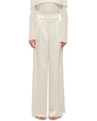 Jonathan Simkhai - Mercer Satin Trousers - Lyst