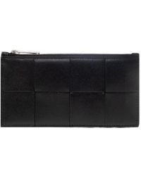 Bottega Veneta - Intrecciato Zipped Card Holder - Lyst