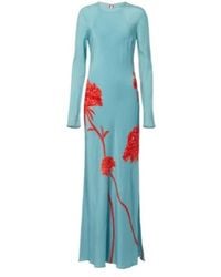 SIR. - Amelie Floral Silk Crêpe De Chine Maxi Dress - Lyst