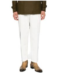 Briglia 1949 - Button-Detail Casual Trousers - Lyst