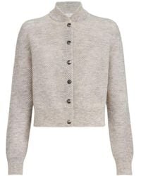 Brunello Cucinelli - Double-Knit Cardigan - Lyst