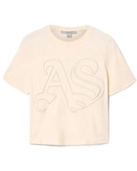 AllSaints - Lisa Embossed Crew Neck T-Shirt - Lyst