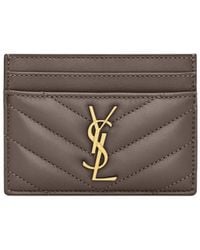 Saint Laurent - Cassandre Matelassé Card Case - Lyst
