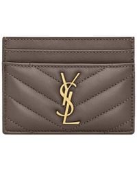 Saint Laurent - Cassandre Matelassé Card Case - Lyst