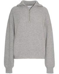 Malo - Zip Collar Knitted Sweater - Lyst