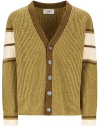 Ami Paris - Ami College V-Neck Cardigan - Lyst
