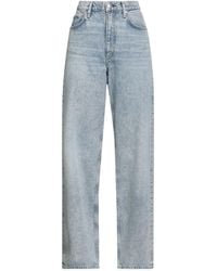 Rag & Bone - Plain Colour Wide-Leg Jeans - Lyst