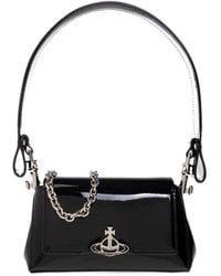 Vivienne Westwood - Orb-Embellished Patent Leather Shoulder Bag - Lyst