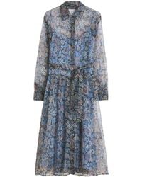 Weekend by Maxmara - Printed Silk Shirt Dress - Lyst