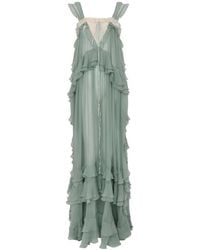 Chloé - Sleeveless Layered Long Dress - Lyst