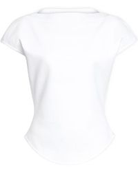 Alaïa - Alaïa Crewneck Sleeveless T-Shirt - Lyst