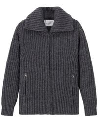 Roberto Collina - Ribbed-Knit Zip-Up Jacket - Lyst