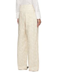 Song For The Mute - Graphic Printed Wide-Leg Pants - Lyst