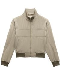 Saint Laurent - Zip-Up High Neck Teddy Jacket - Lyst
