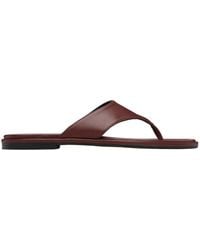 Aeyde - Amaya Nappa Leather Flip Flops - Lyst