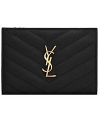 Saint Laurent - Cassandre Matelassé Bifold Wallet - Lyst